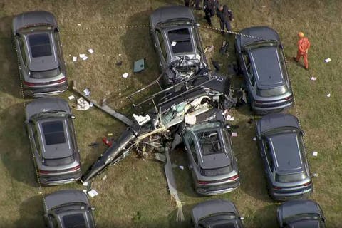 RIO Colisão de helicópteros deixa seis mortos no Recreio, no Rio